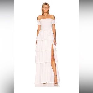 V chapman Angelina white maxi dress